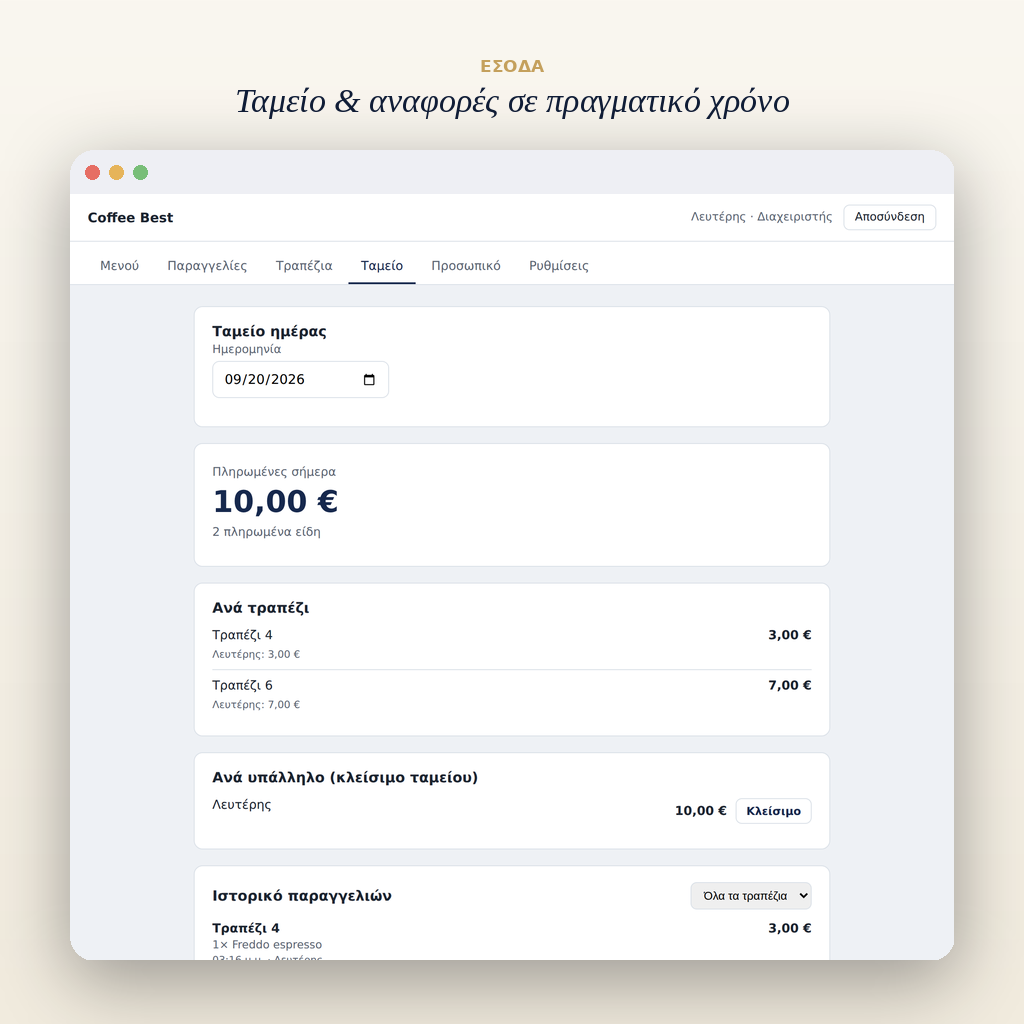 Menu – Ψηφιακό Μενού & Σύστημα Παραγγελιοληψίας