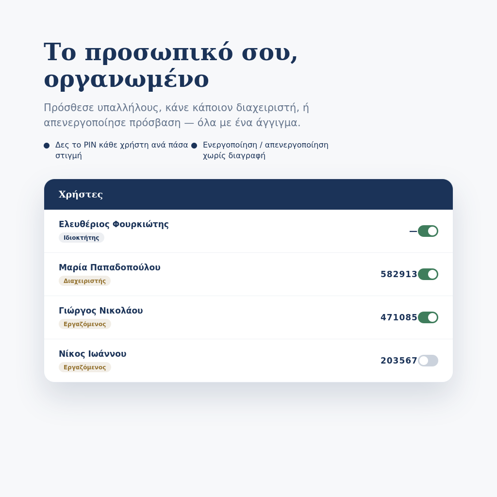 Finance - Οικονομική Διαχείριση Επιχειρήσεων
